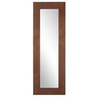 Spiegel Leo Blau/Braun BxH: 133x46 cm - Blau/Braun, Basics, Glas/Holzwerkstoff (133/46cm)