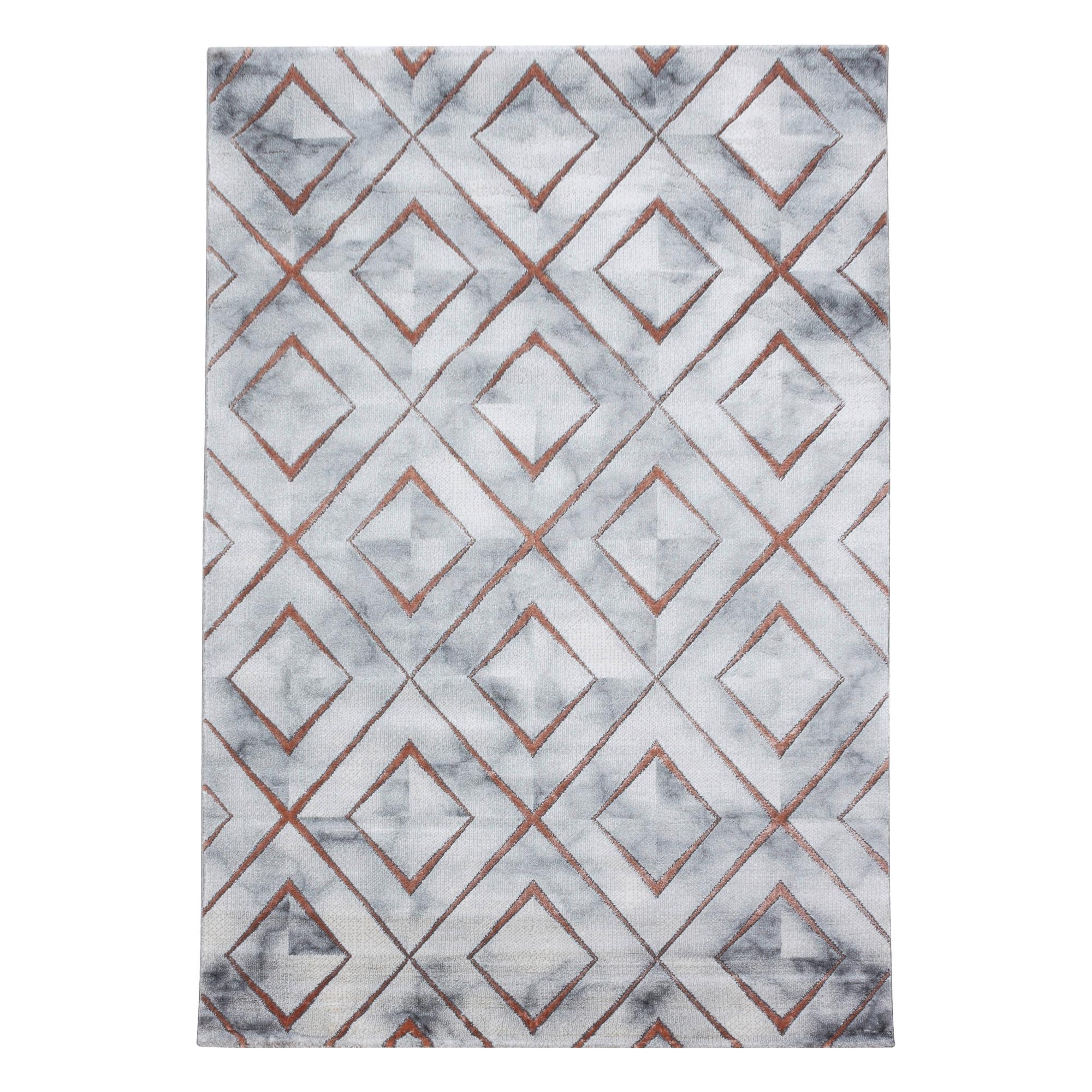 Webteppich Bronze Naturfaser Naxos 140x200 cm - Bronzefarben, Design, Textil (140/200cm)