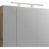 Spiegelschrank C-Line Eichefarben B: 90 cm - Eichefarben, MODERN, Glas/Holzwerkstoff (90/74/18cm) - Stylife