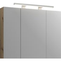 Spiegelschrank C-Line Eichefarben B: 90 cm - Eichefarben, MODERN, Glas/Holzwerkstoff (90/74/18cm) - Stylife