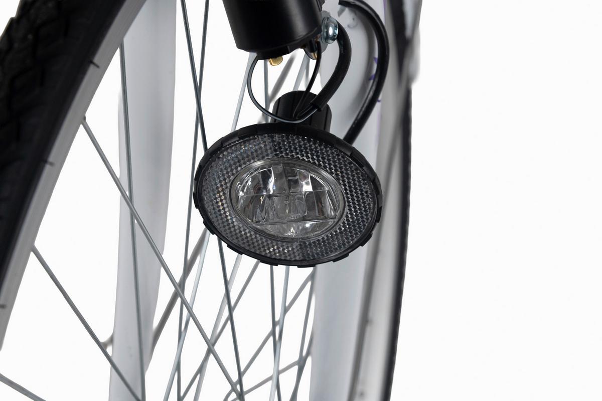 Citybike 28'' mit Korb DaCapo Cantaloupe weiß/türkis - Weiß, LIFESTYLE, Metall (25/140/60cm)