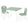 Kindersitzgruppe Weiß, Mintgrün L: 55 cm - Weiß/Mintgrün, Basics, Holzwerkstoff (55/55/45cm) - Kesper