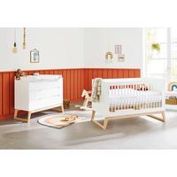 Babyzimmer 093466b Bridge - Eschefarben/Weiß, Design, Holz/Holzwerkstoff - Pinolino