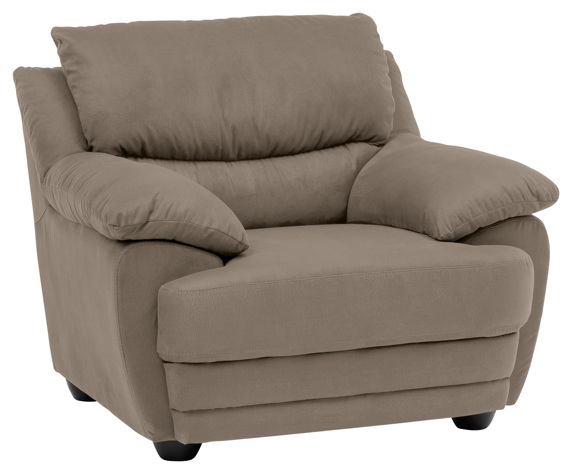 Polstersessel mit Armlehnen Nebolo Grau - Schwarz/Grau, Design, Textil (117/97/100cm) - Livetastic