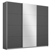Schwebetürenschrank Mit Spiegel 203cm Miami, Grau - Grau, MODERN, Holzwerkstoff (203/210/62cm) - Luca Bessoni
