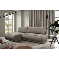 Ecksofa Paros Beige 179x277 Cm - Beige/Schwarz, Design, Textil (179/277cm) - MID.YOU