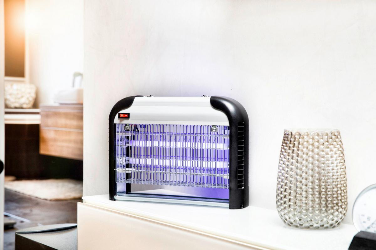 Fluginsekten-schutzlampe 2x8 W Verwendung: Außen Und Innen - Schwarz, Basics, Kunststoff (36/26/9cm)