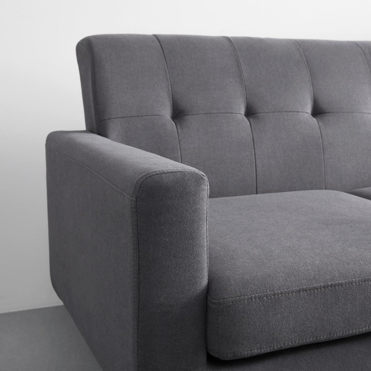 Sedací souprava TAMARA šedá - šedá/tmavě šedá, Moderní, dřevo/textil (196/82/143cm) - Bessagi Home