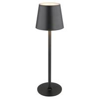 Akku-tischleuchte Willi - Schwarz, MODERN, Kunststoff/Metall (10,6/36cm) - Luca Bessoni