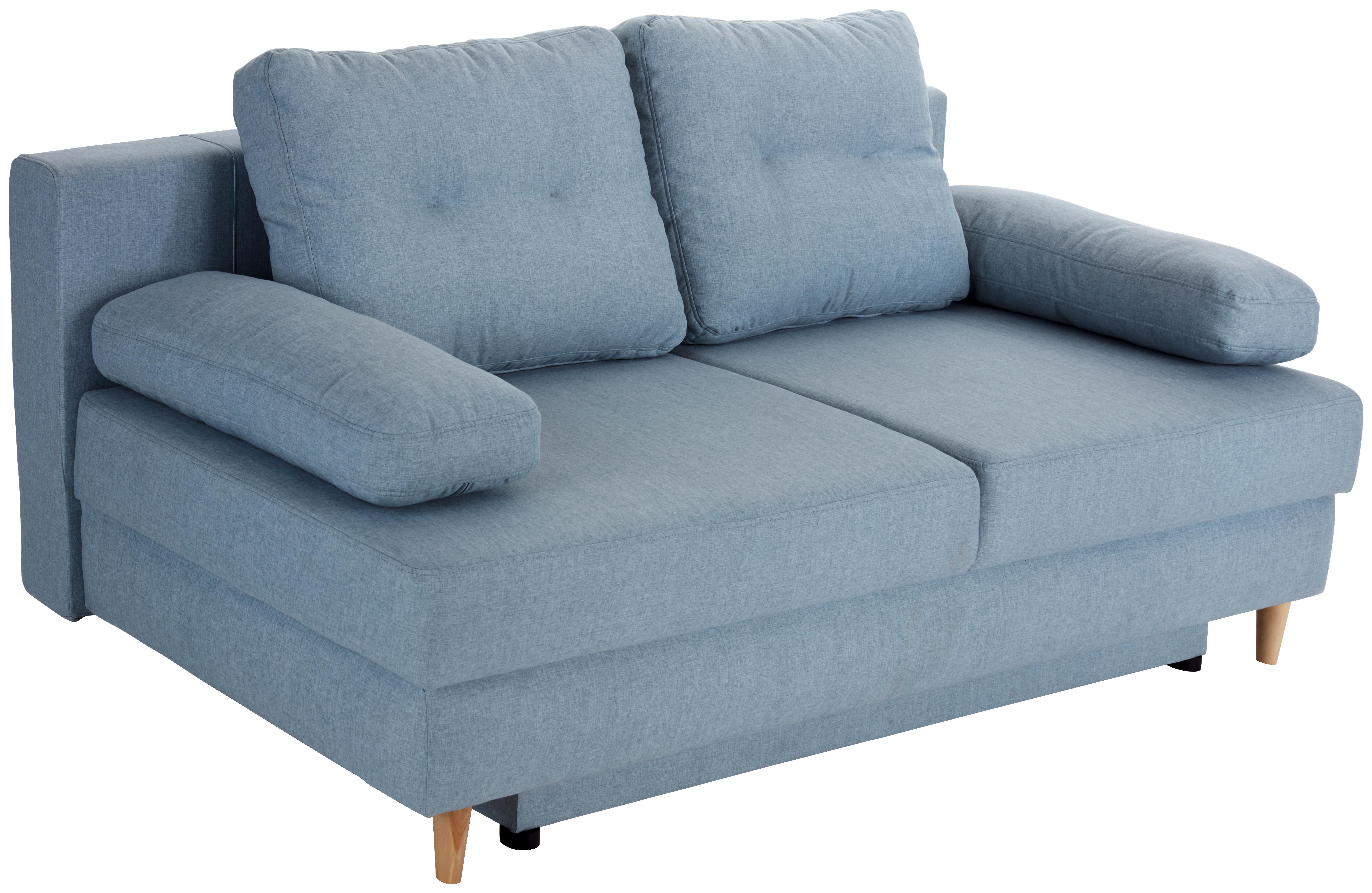 Schlafsofa Mix It B: 200 cm - Eichefarben/Mintgrün, LIFESTYLE, Textil (200/92/96cm) - Luca Bessoni