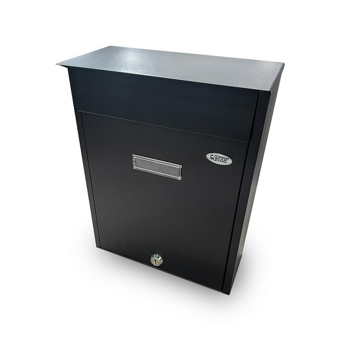 Postaláda I. Fekete Színben - Basics (33,5/27/7cm)