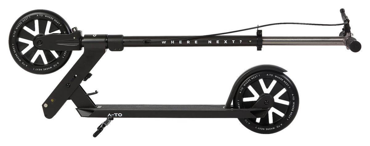 Kickscooter Ultimo Schwarz Ø 200 mm - Schwarz, KONVENTIONELL, Metall (94/36/100cm)