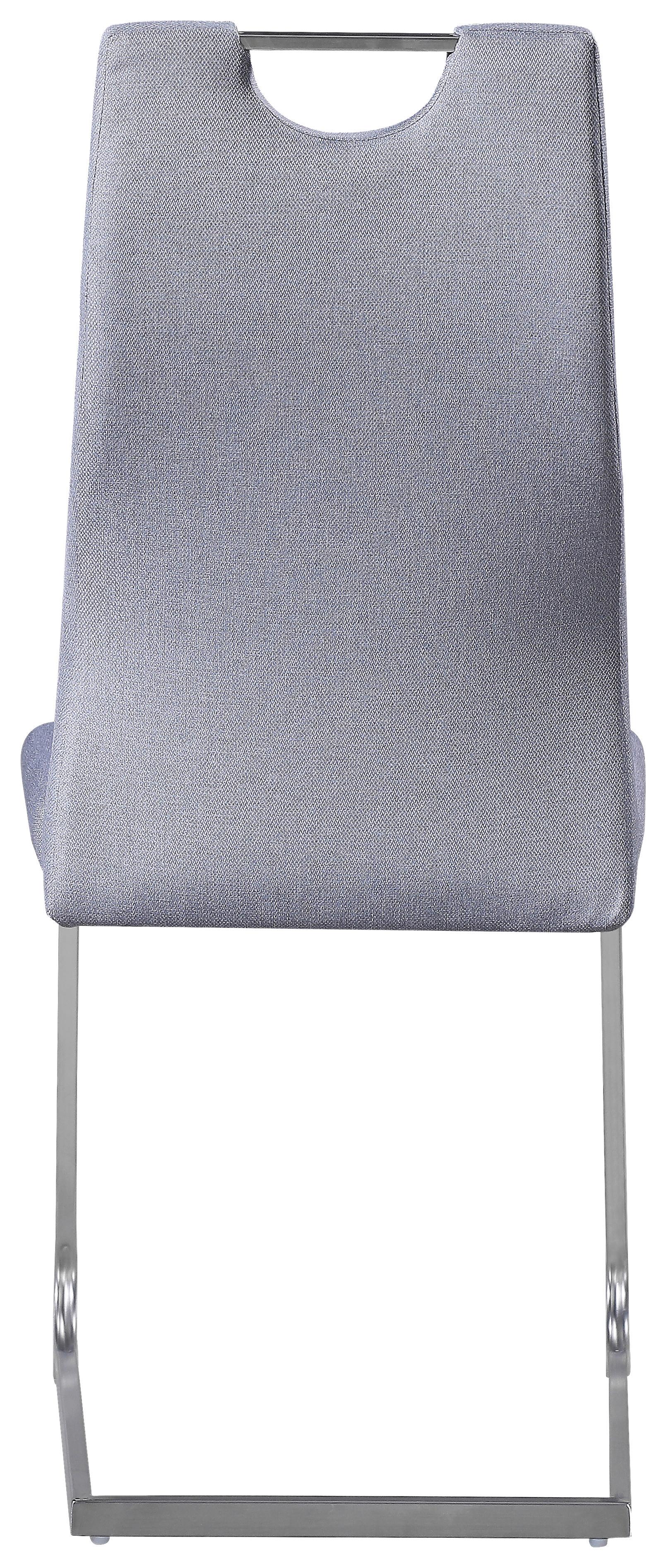 Szánkótalpas Szék New York S - nemesacél/szürke, Konventionell, textil/fém (58/101/44cm) - Nedis SmartLife