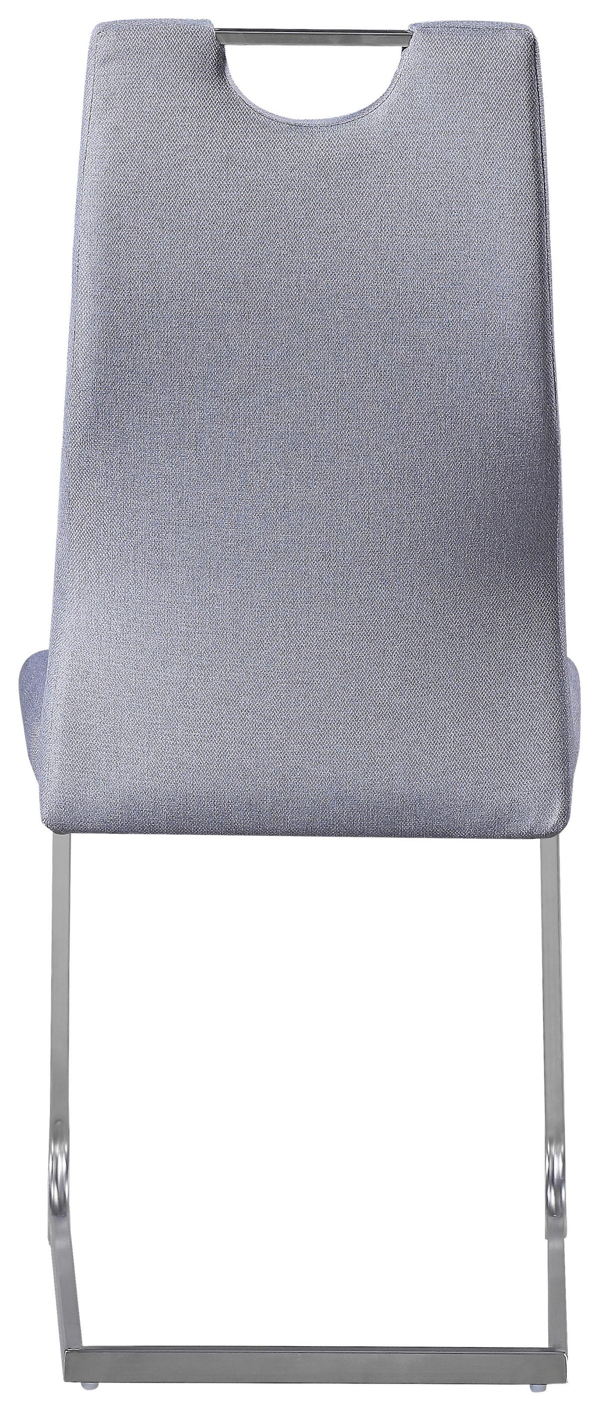 Szánkótalpas Szék New York S - nemesacél/szürke, Konventionell, textil/fém (58/101/44cm) - Nedis SmartLife