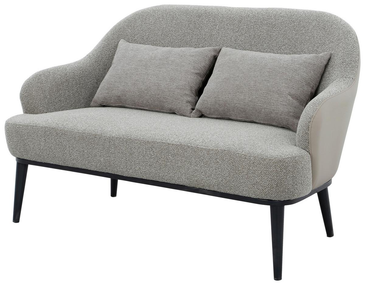 Pohovka ALLEGRA, béžová - černá/šedobéžová, Moderní, kov/textil (140/87/80cm) - Mömax