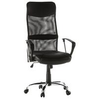 Drehstuhl Arton 20 Schwarz - Chromfarben/Schwarz, MODERN, Kunststoff/Textil (60/122/52cm) - MID.YOU
