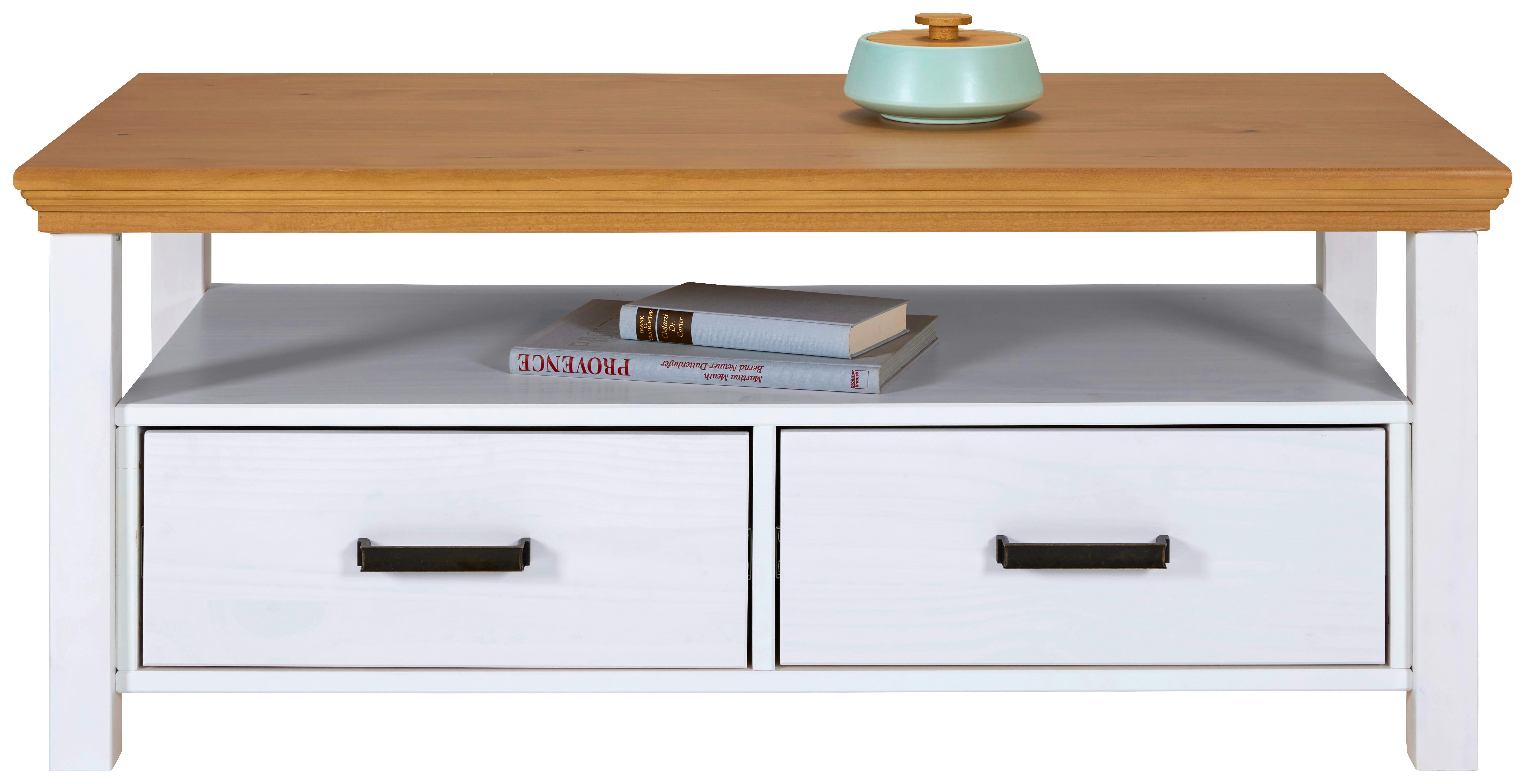 Couchtisch Maluno - Weiß, MODERN, Holz (120/60/49cm) - Livetastic