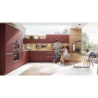 Eckküche Eastbourne ohne Geräte 337x286 cm Rot - Schieferfarben/Anthrazit, MODERN, Holzwerkstoff/Kunststoff (337/286cm) - Vertico