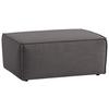 Polsterhocker Dice B: 102 Cm Dunkelgau - Dunkelgrau/Schwarz, MODERN, Textil (102/44/77cm) - MID.YOU