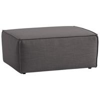 Polsterhocker Dice B: 102 Cm Dunkelgau - Dunkelgrau/Schwarz, MODERN, Textil (102/44/77cm) - MID.YOU