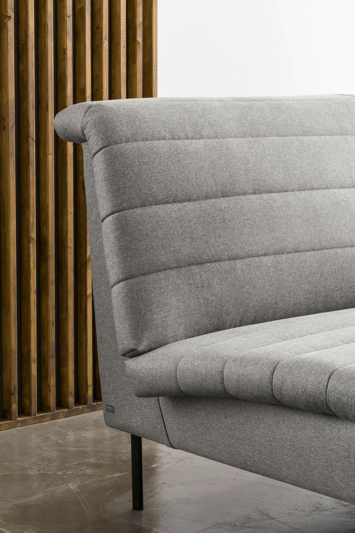Ecksofa Looks Ix - Graubraun/Schwarz, Design, Textil (214/168cm) - LOOKS by W.Joop