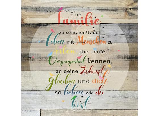 Dekopaneel Familie In Bunt - Multicolor, Holz/Holzwerkstoff (29/29cm) Dekopaneel Familie In Bunt - Multicolor, Holz/Holzwerkstoff (29/29cm)