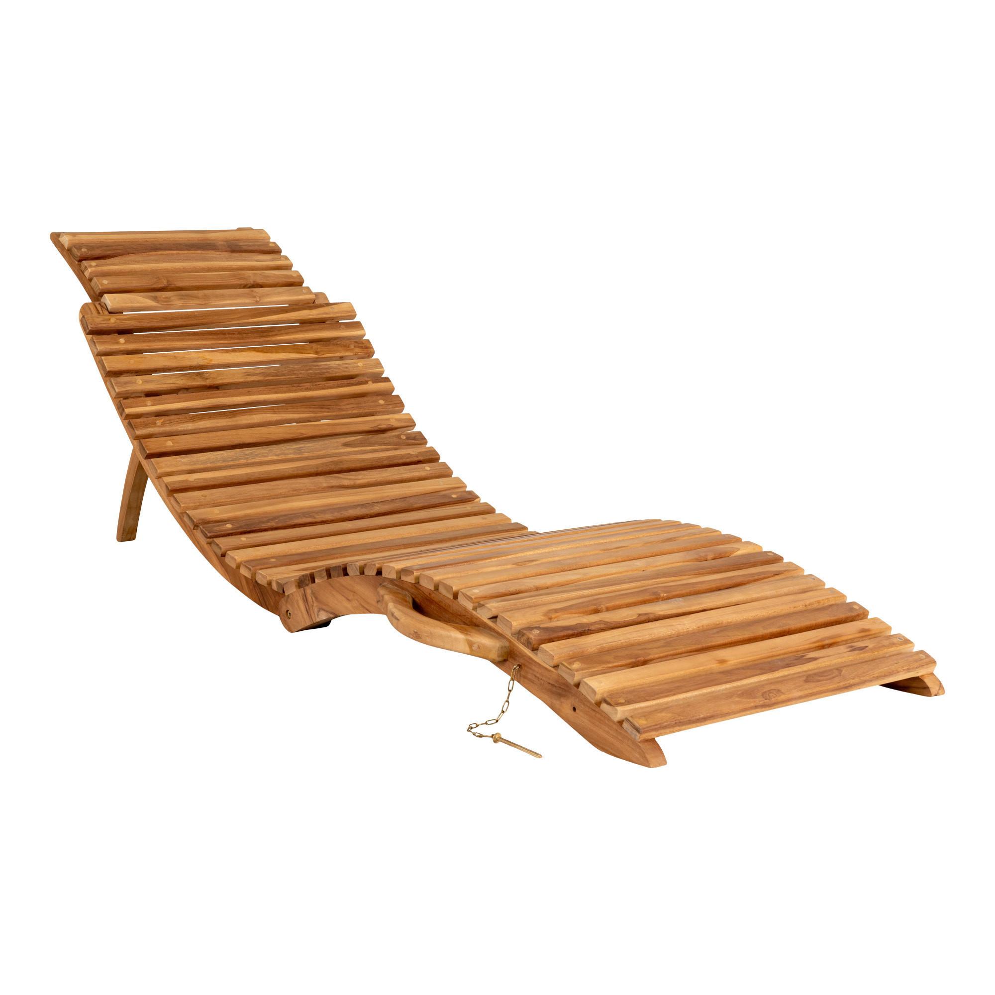 Sonnenliege Arrieta Braun B: 50 Cm - Braun, MODERN, Holz (50/25/160cm) - MID.YOU