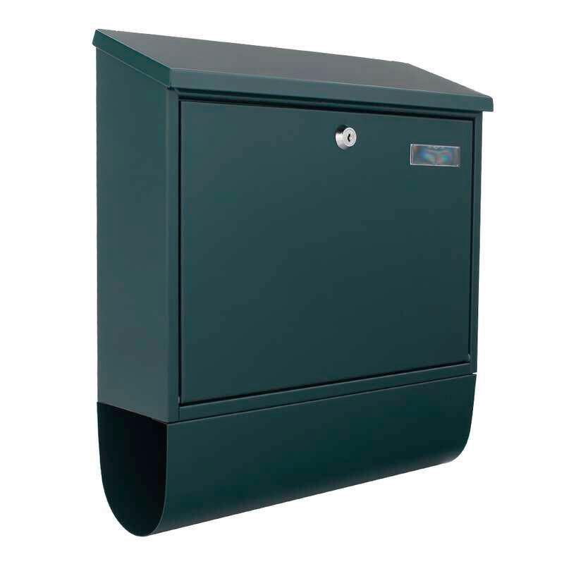 Briefkasten Villaspezialgruen - Grün, KONVENTIONELL, Metall (36.5/41.5/11.5cm) - ROTTNER