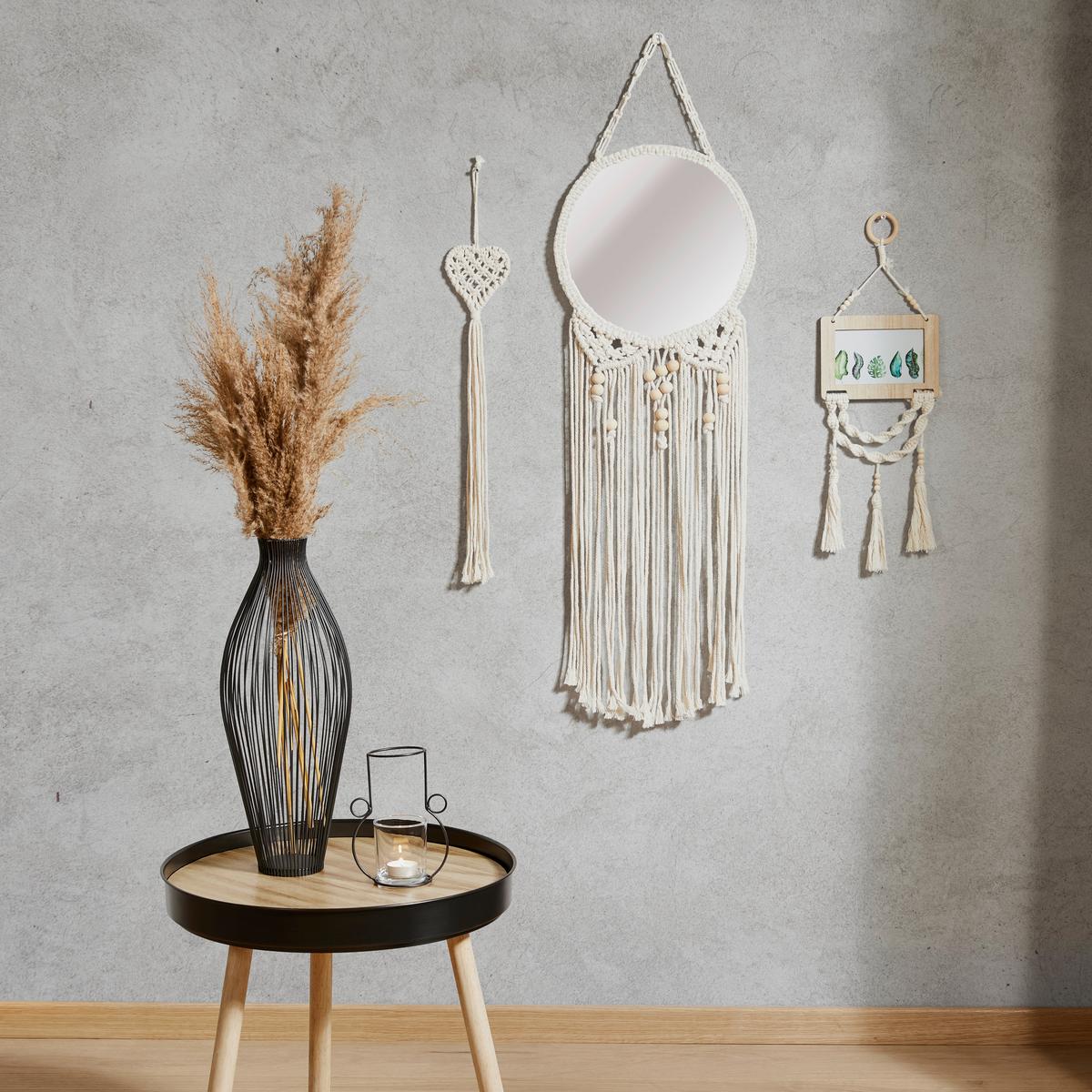 Dekohänger Herz - Creme, Basics, Textil (52cm) - Luca Bessoni