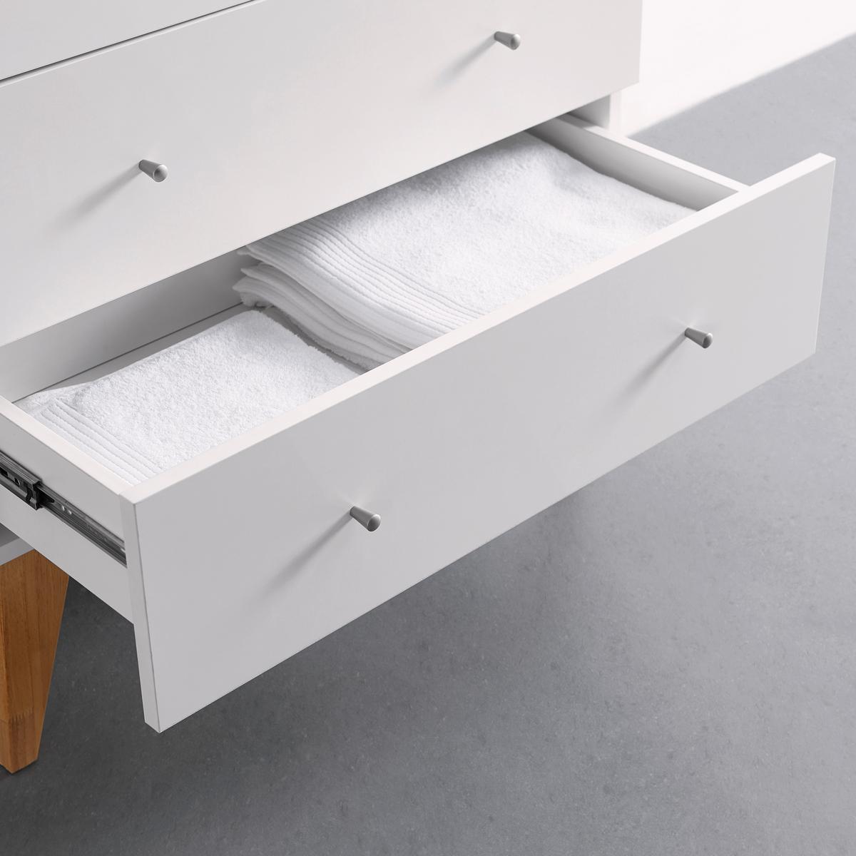 Šatníková skriňa MILO - biela/strieborná, Modern, kov/drevo (80/205/55cm) - Bessagi Home
