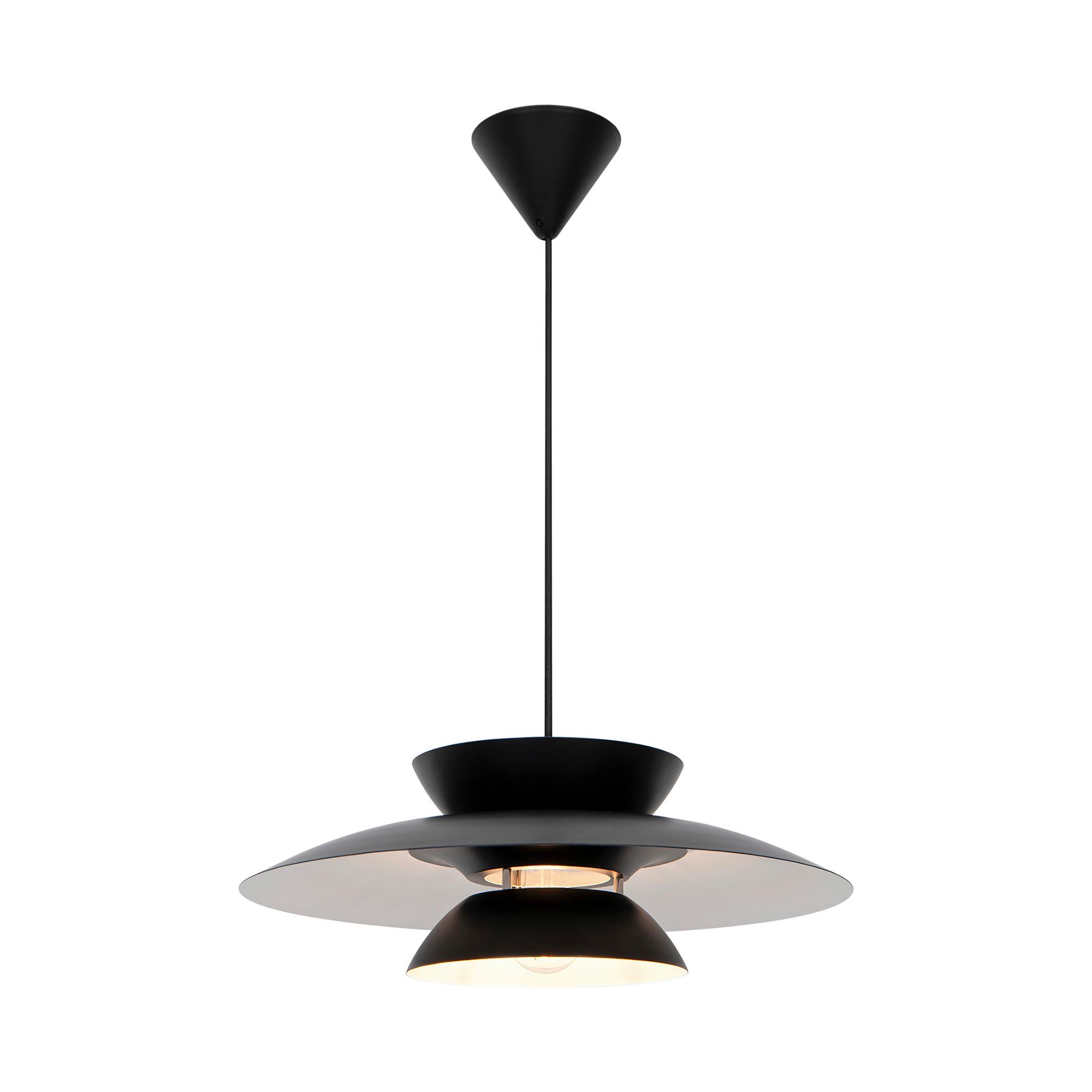 Hängeleuchte Carmen Schwarz D: 45 Cm - Schwarz, Design, Metall (45/15cm) - Nordlux