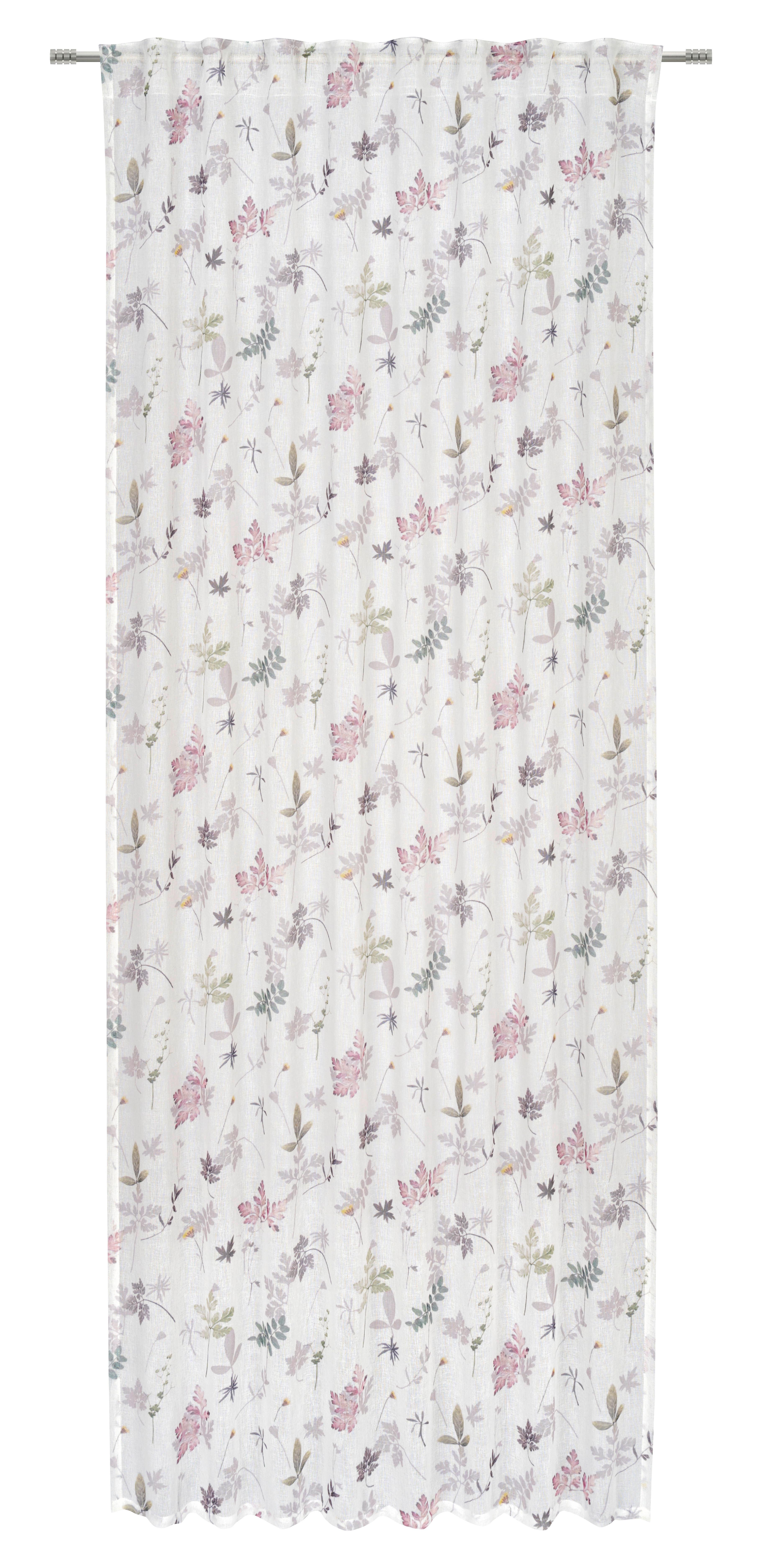 HOTOVÝ ZÁVĚS STEFFI - zelená, Romantický / Rustikální, textil (135/255cm) - Mömax