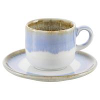Šálek a podšálek na espresso SATURN - modrá, Moderní, keramika (11cm) - Mömax