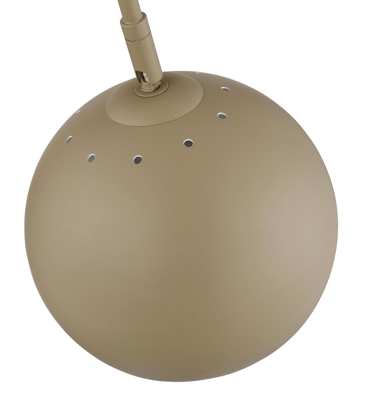 STEHLEUCHTE 24779S BENNO - Sandfarben/Schwarz, Basics, Kunststoff/Metall (46/25/150cm) - Globo