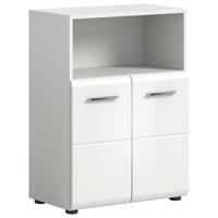 Unterschrank Ice B: 60 cm Weiß Hochglanz - Weiß Hochglanz/Weiß, MODERN, Holzwerkstoff (60/82/30cm) - MID.YOU