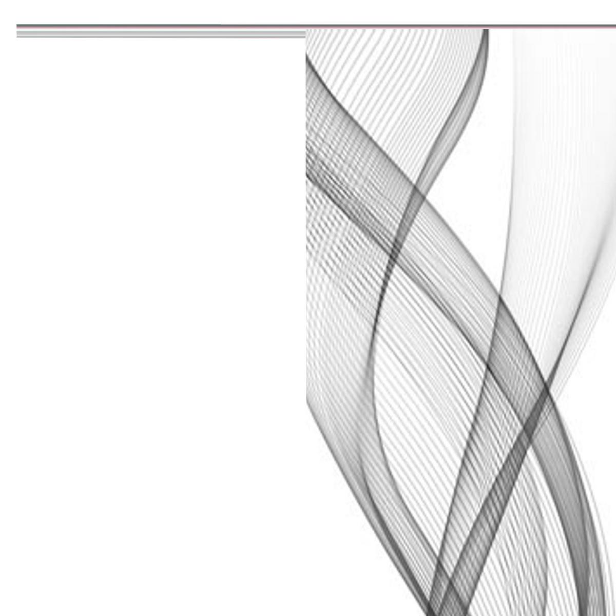 Flächenvorhang 5-Tlg. Ferrola B: 60 cm, Grau/Weiß - Grau, Basics, Textil (60/245cm)