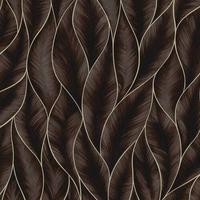 Vliestapete Subtle Leaves, Bronzefarben - Bronzefarben, Basics, Papier/Kunststoff (52/1005cm)