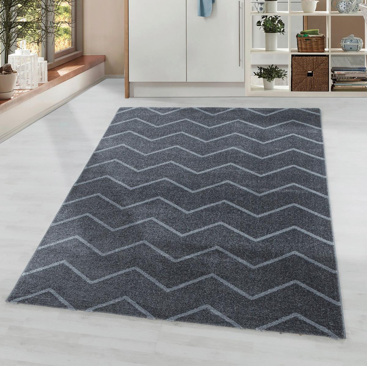 Hochflor Teppich Grau Rio 140x200 Cm - Grau, Basics, Textil (140/200cm)