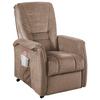 Fernsehsessel Harry Hellbraun B: 77 cm - Hellbraun/Schwarz, Design, Textil (77/107/88cm) - Livetastic