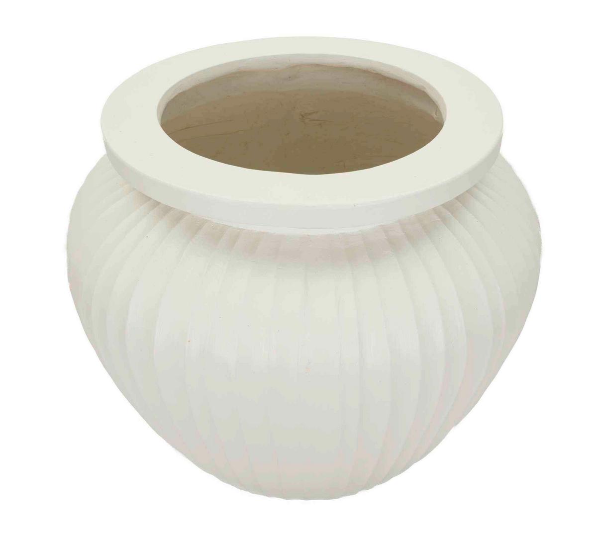 Vase Pot Chil Creme B: 48 cm - Creme, Basics, Metall (48/38/48cm)