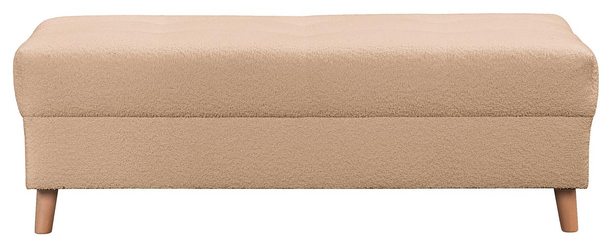 Ecksofa Ariella Beige S: 161x231 cm - Beige/Naturfarben, Design, Textil (161/231cm) - Livetastic