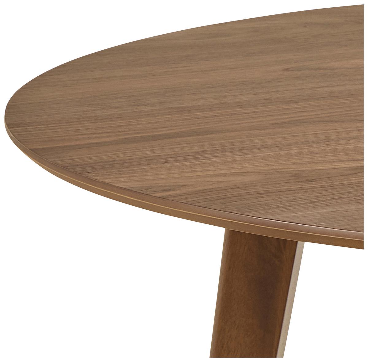 Jedálenský stôl ROXBY dyha farba orech 140 - farba vlašského orecha, Konventionell, drevo (140/140/76cm) - MID.YOU