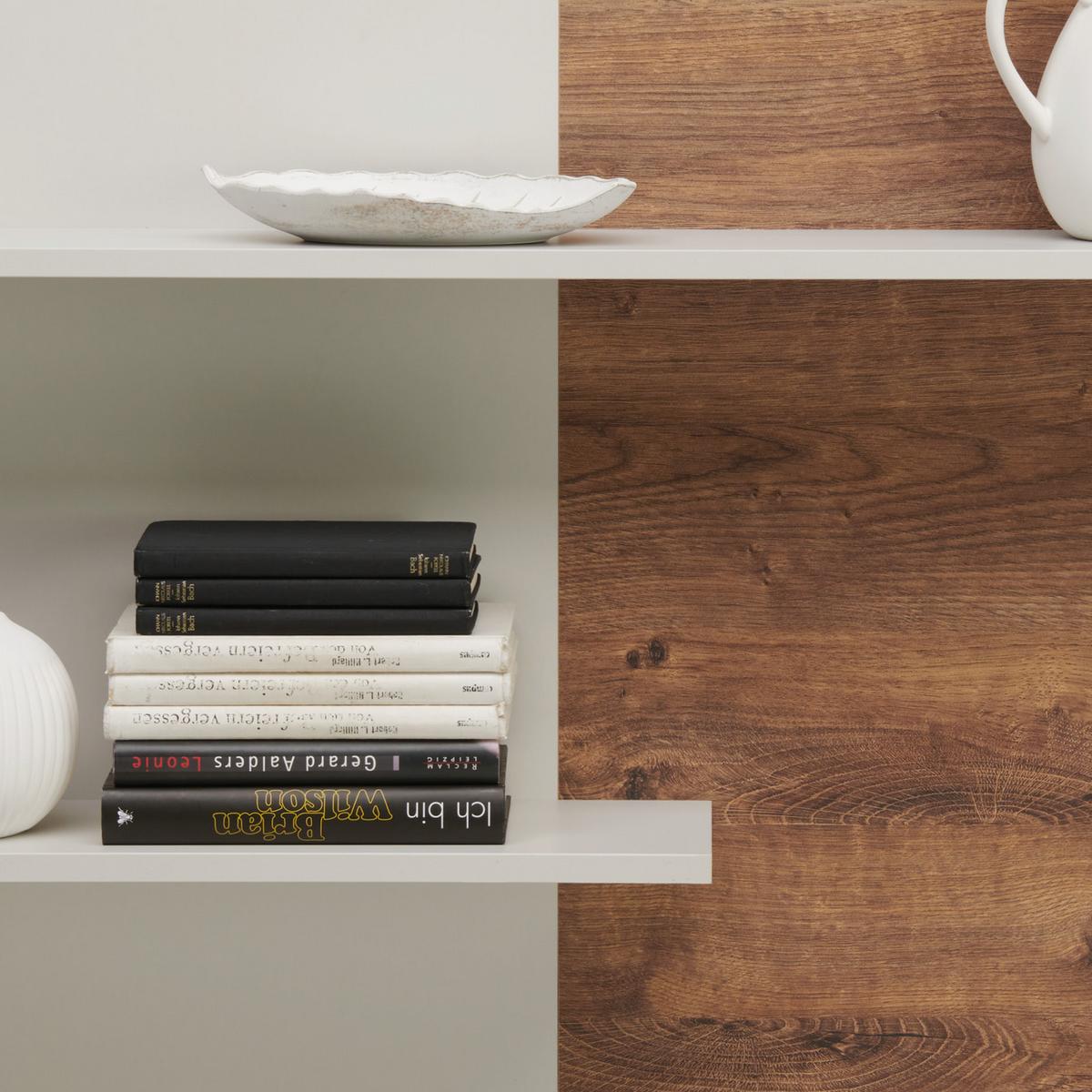 Wandboard Arian B: 150 cm Eiche Dekor/Hellgrau - Eichefarben/Hellgrau, MODERN, Holzwerkstoff (150/85,3/19,6cm)