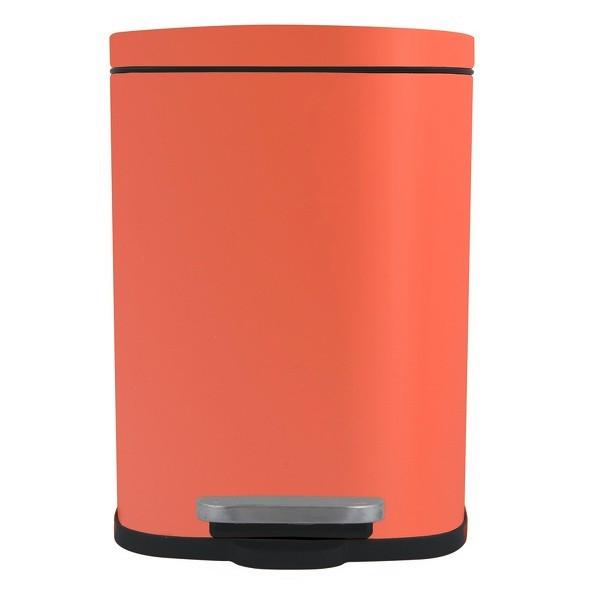 Kosmetikeimer Akira 5l Terra Cotta Metall LxBxH: 21,4x17,6x30 - Terracotta/Schwarz, Basics, Kunststoff/Metall (21,4/17,6/30cm)