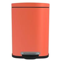 Kosmetikeimer Akira 5l Terra Cotta Metall LxBxH: 21,4x17,6x30 - Terracotta/Schwarz, Basics, Kunststoff/Metall (21,4/17,6/30cm)