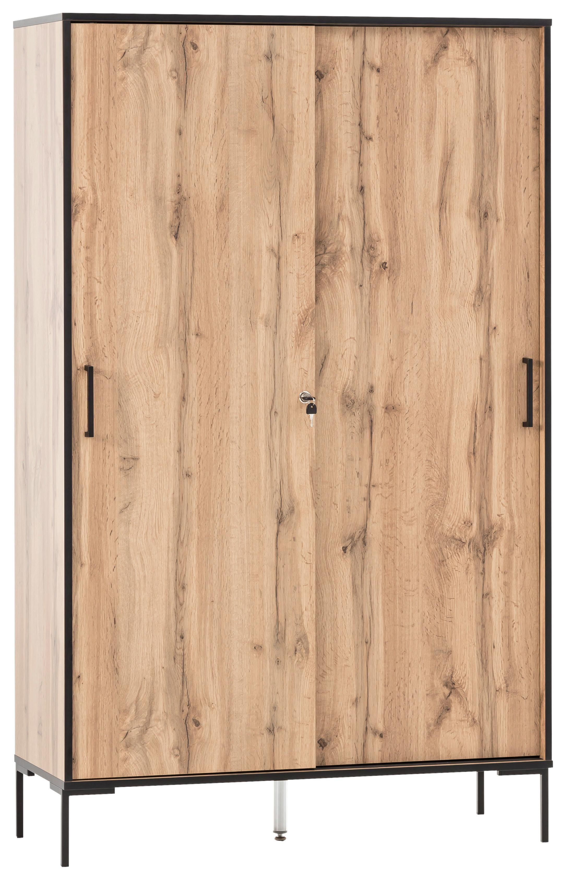 Aktenschrank versperrbar Holzwerkstoff B:100,1 - Eichefarben, MODERN, Holzwerkstoff (100,1/163,8/41cm)