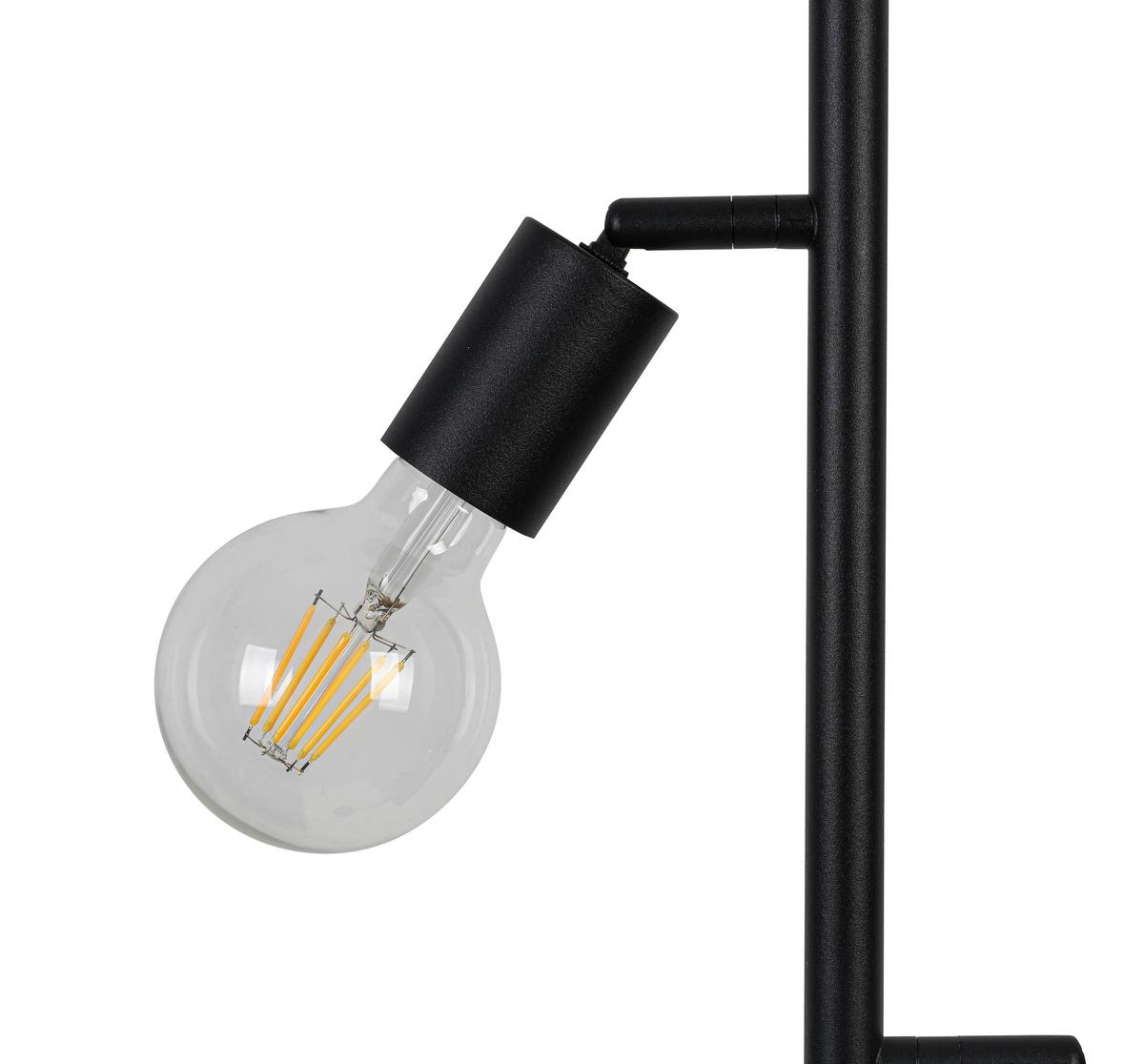 STOJACIA LAMPA STEFAN - čierna, Basics, kov/plast (22/160cm) - Mömax
