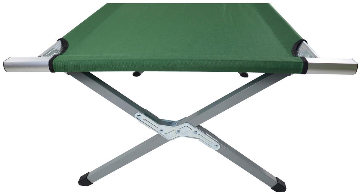 Campingbett Tosali M Grün B: 63 cm - Grün, MODERN, Textil/Metall (63/190cm) - Ambia Garden
