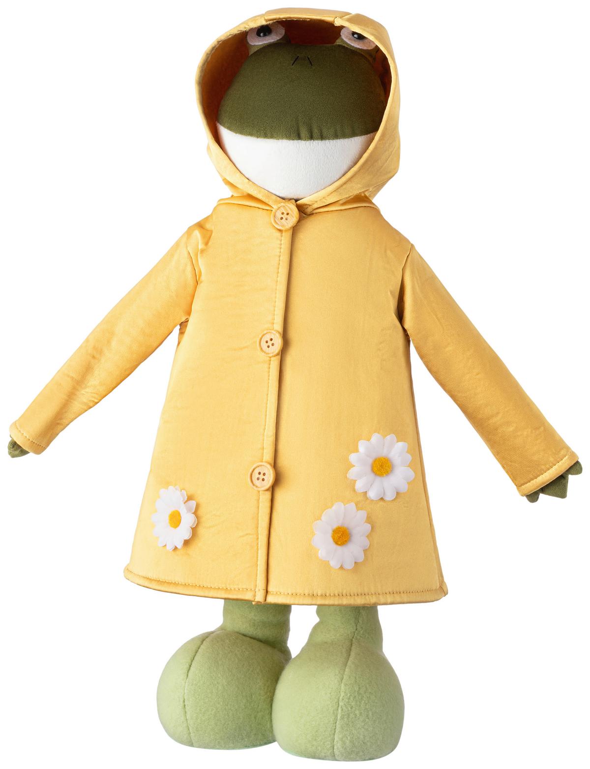 Dekofrosch Mara - Gelb/Grün, KONVENTIONELL, Naturmaterialien/Kunststoff (19/10/40-56cm) - Luca Bessoni