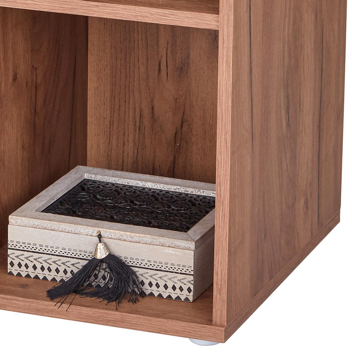 Regal Carlo CLR02 B 105,5cm, Eiche Dekor - Eichefarben/Grau, MODERN, Holzwerkstoff (105,5/107,3/35,5cm)